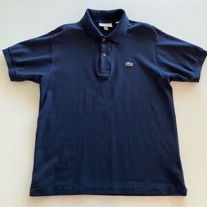 Lacoste polo medium 4 navy blue pique